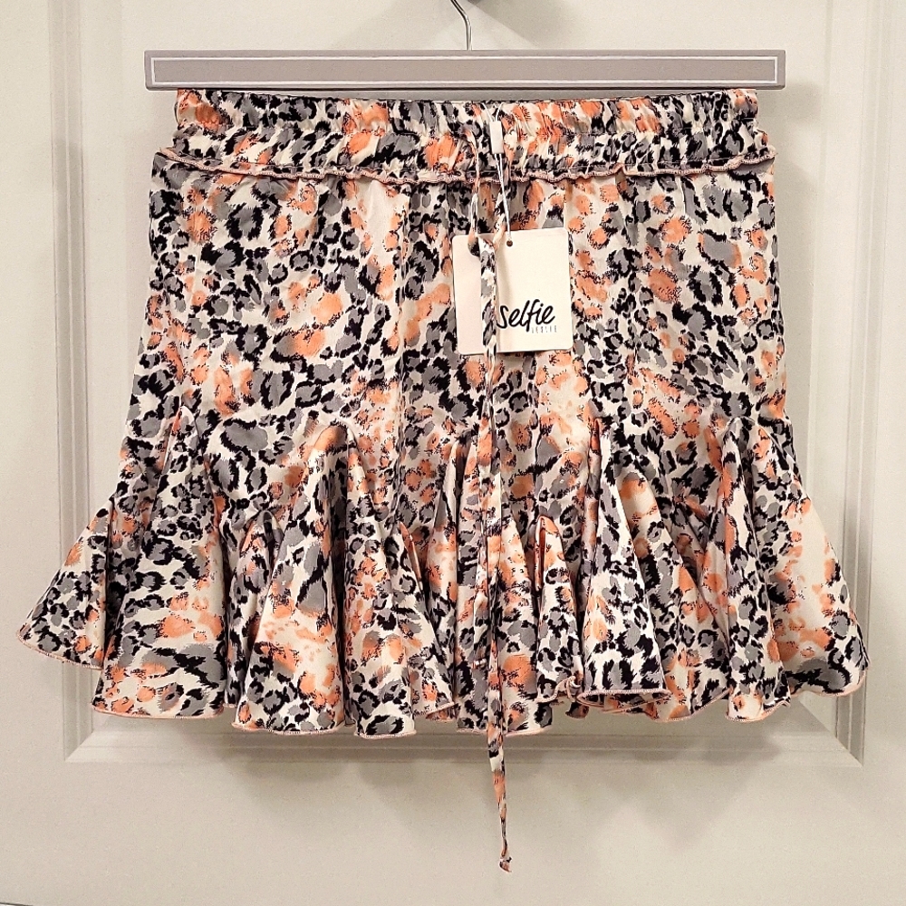 Mini Skirt Pink Leopard